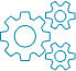 Gears turning icon