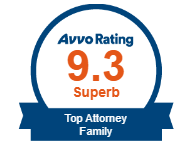 Avvo Rating 9.3 Superb | Top Attorney Family